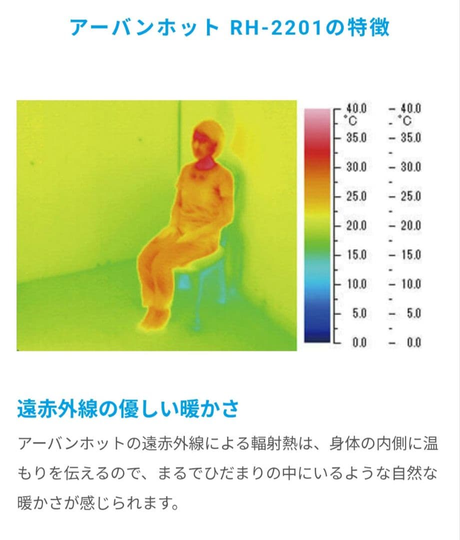 遠赤外線暖房器 アーバンホット ヒーター RH-2201