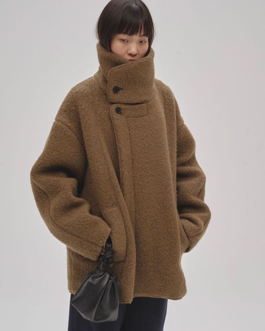 【新品タグ付】TODAYFUL StandcollarBoucleJacket