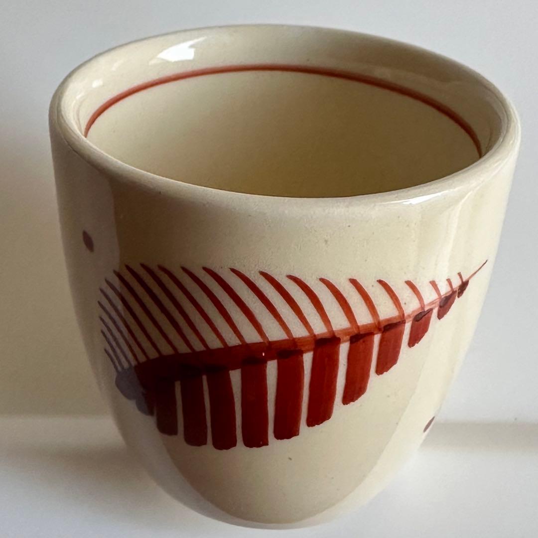 011 スージークーパー　ファエンツァ　赤茶色　エッグカップ