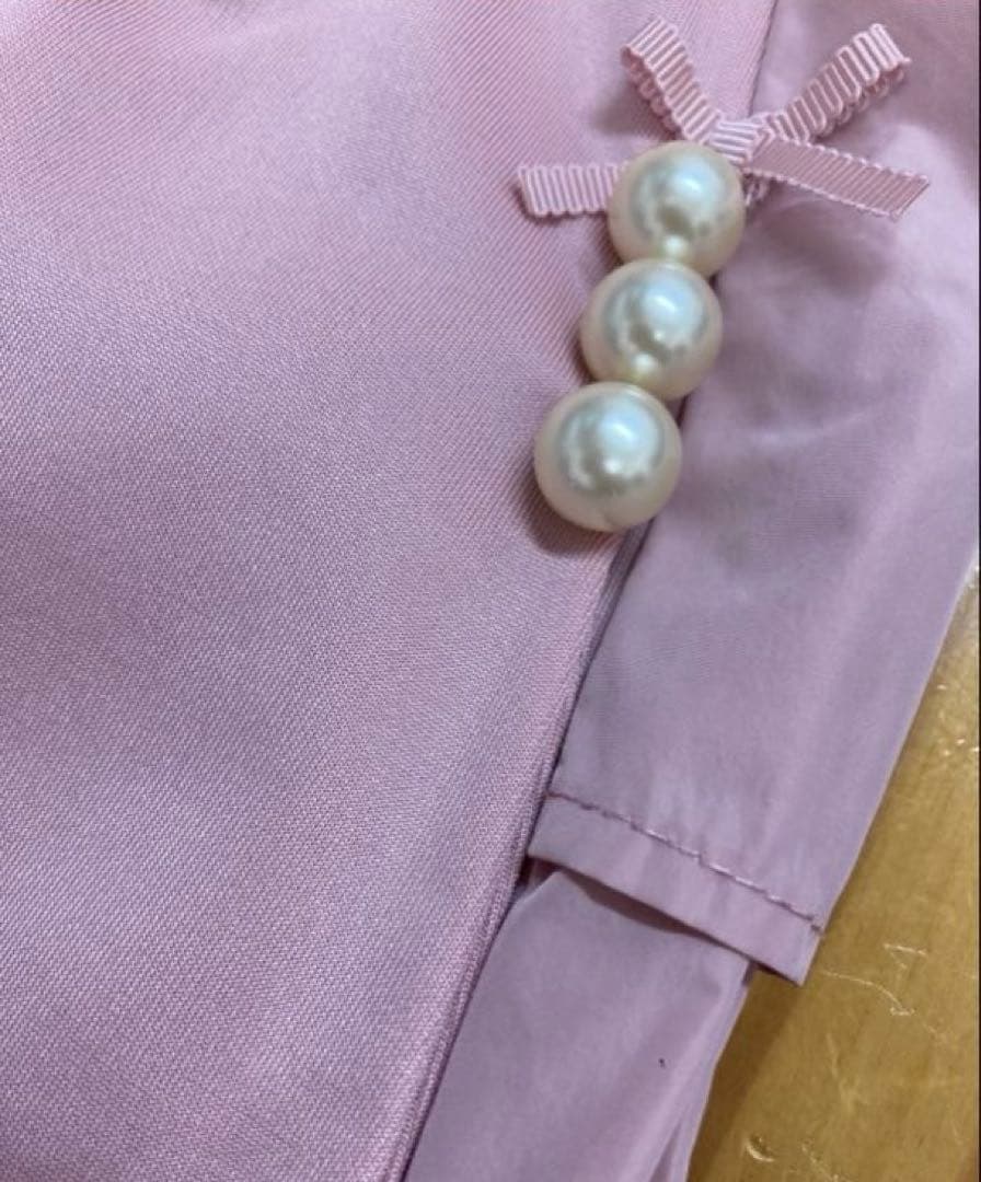 スーパービューティー♡ 袖フリルデザイン ダンボールニット×タフタワンピース