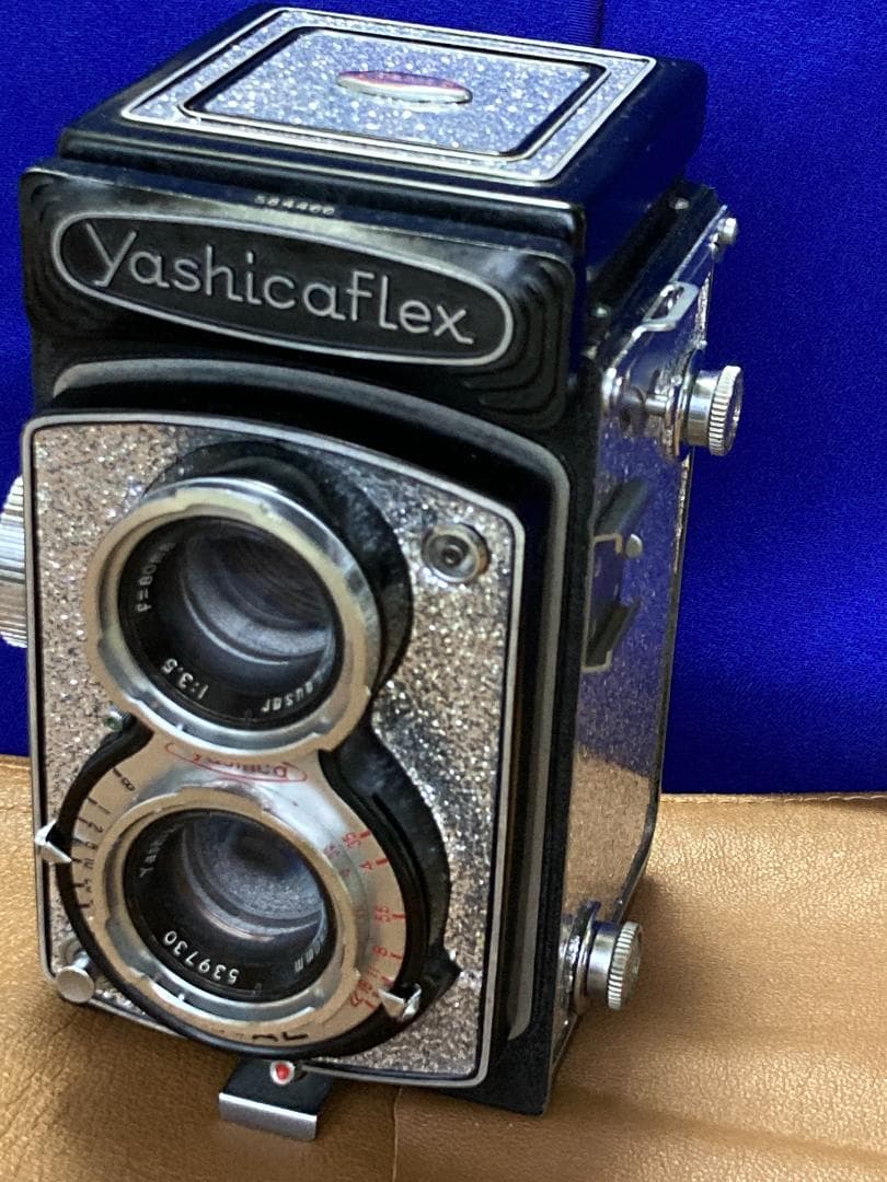 整備済 YashicaFlex C　ミラー交換・動作良好　美しい外装の二眼レフ