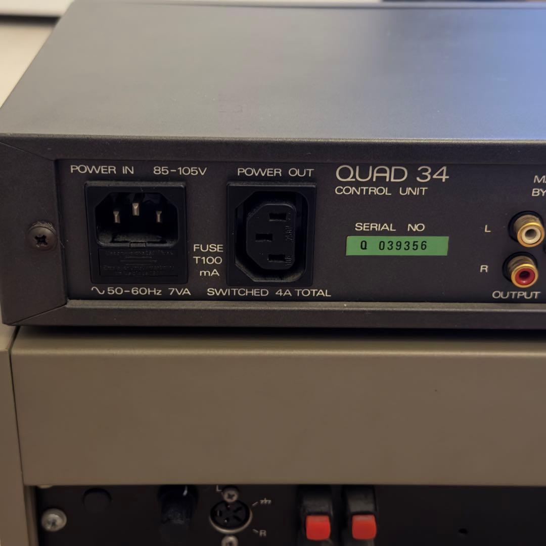 【RCA・100V仕様】QUAD 34 & 405 アンプセット【通電確認済】