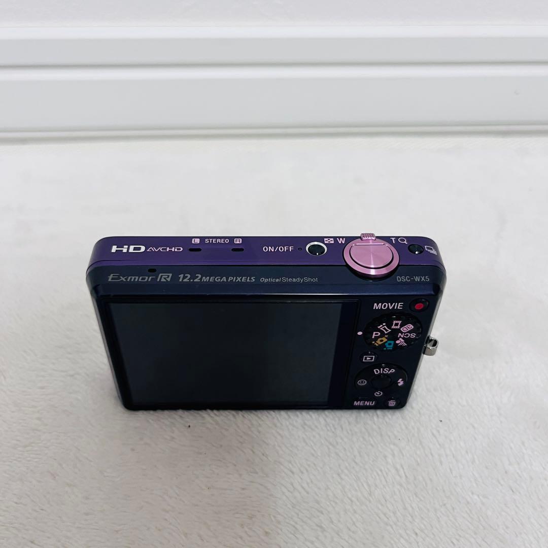 美品 ソニー SONY Cyber-shot DSC-WX5 パープル