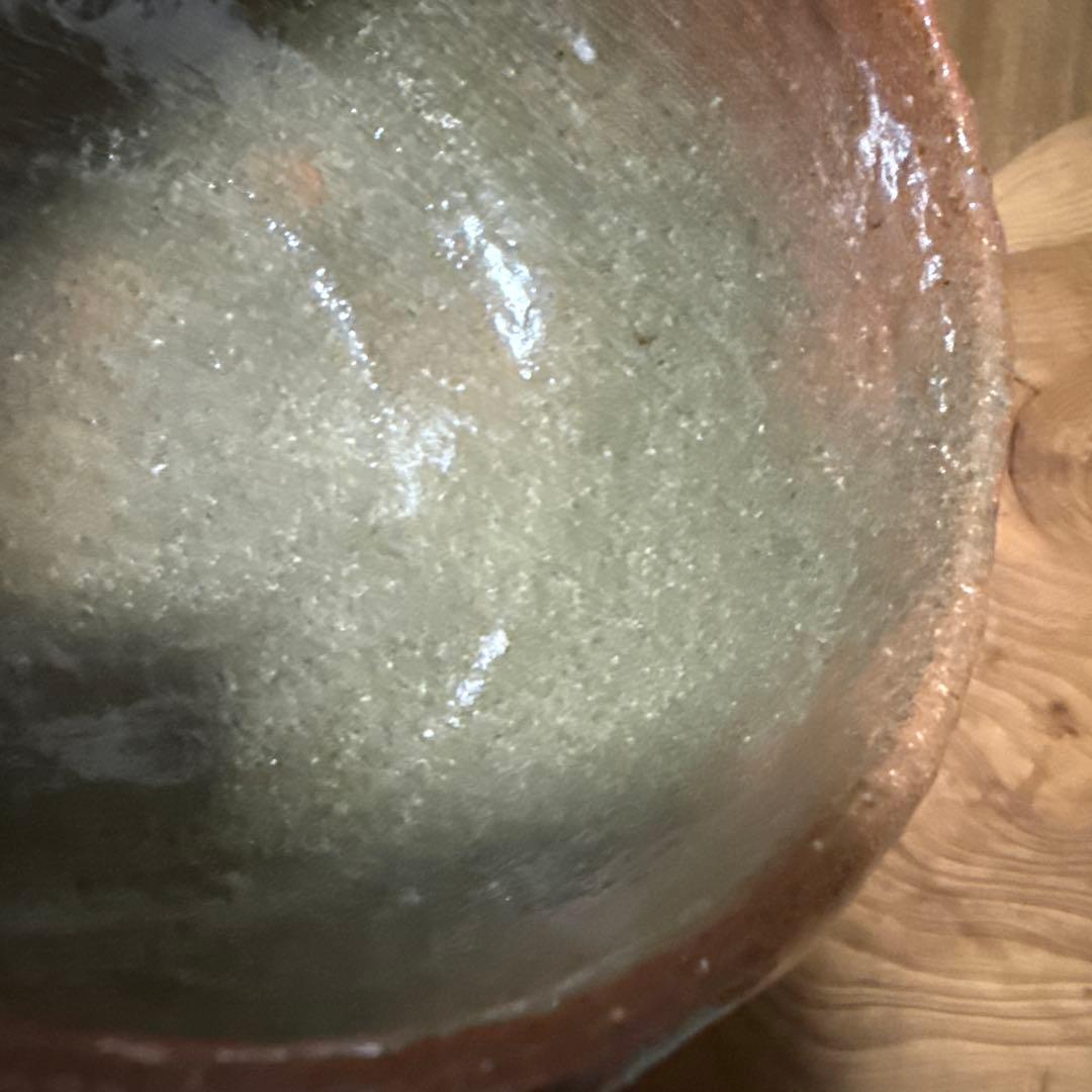 赤茶盌　渓古石香（二代）　茶道　【未使用品稀少】　共箱あり　伊曽嶋窯