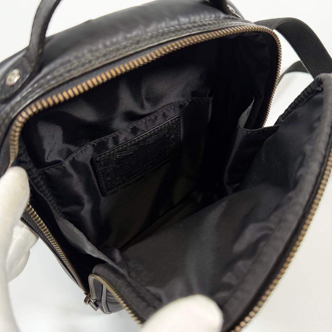 【極美品】ハンティングワールド　ショルダーバッグ　2way バチューサーパス　黒