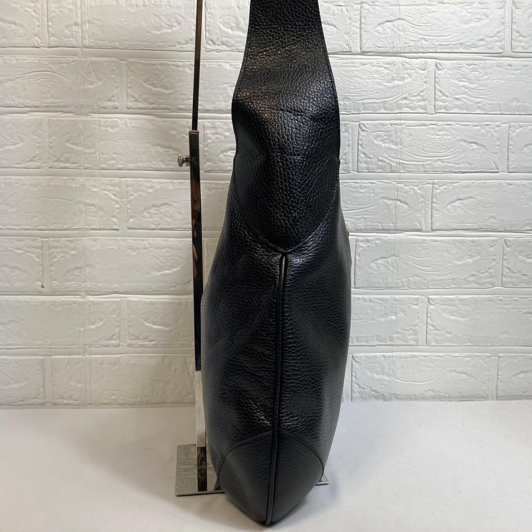 【極美品】HIGH-CLASSハイクラス　ワンショルダーバッグ　レザー　ブラック