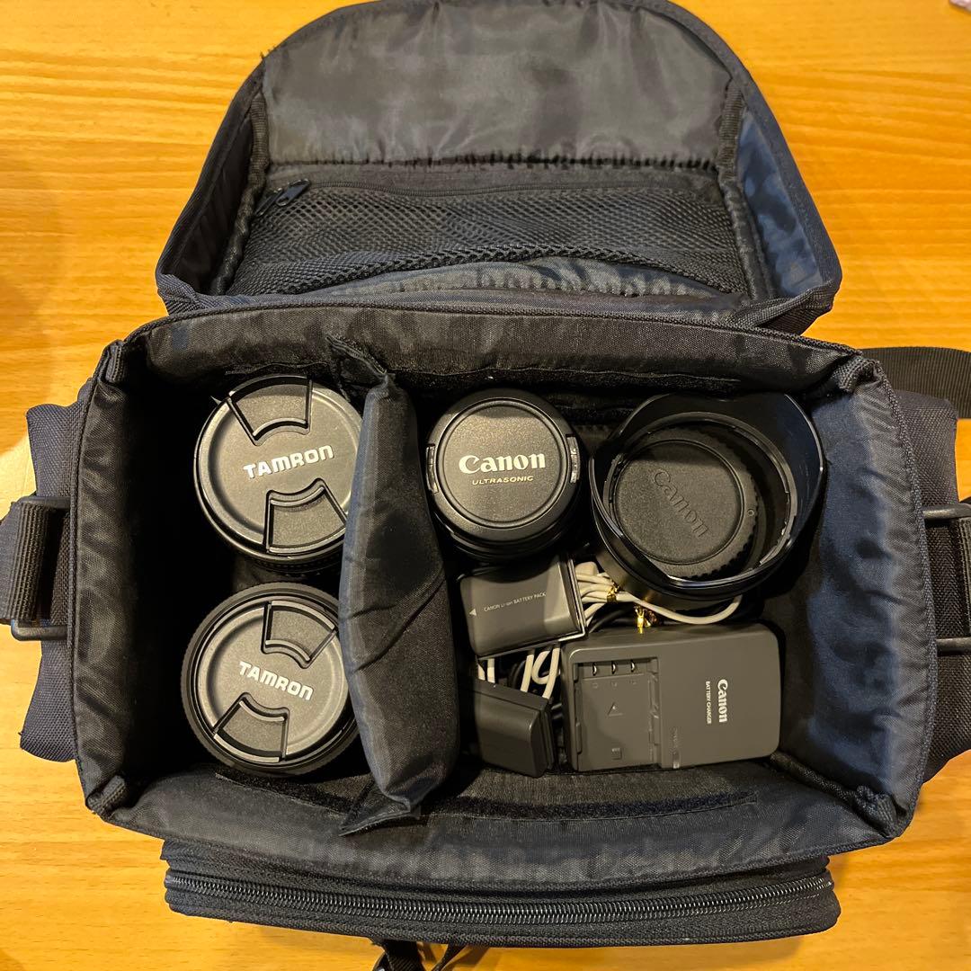 【動作確認済】Canon EOS Kiss Digital X,レンズ4個セット