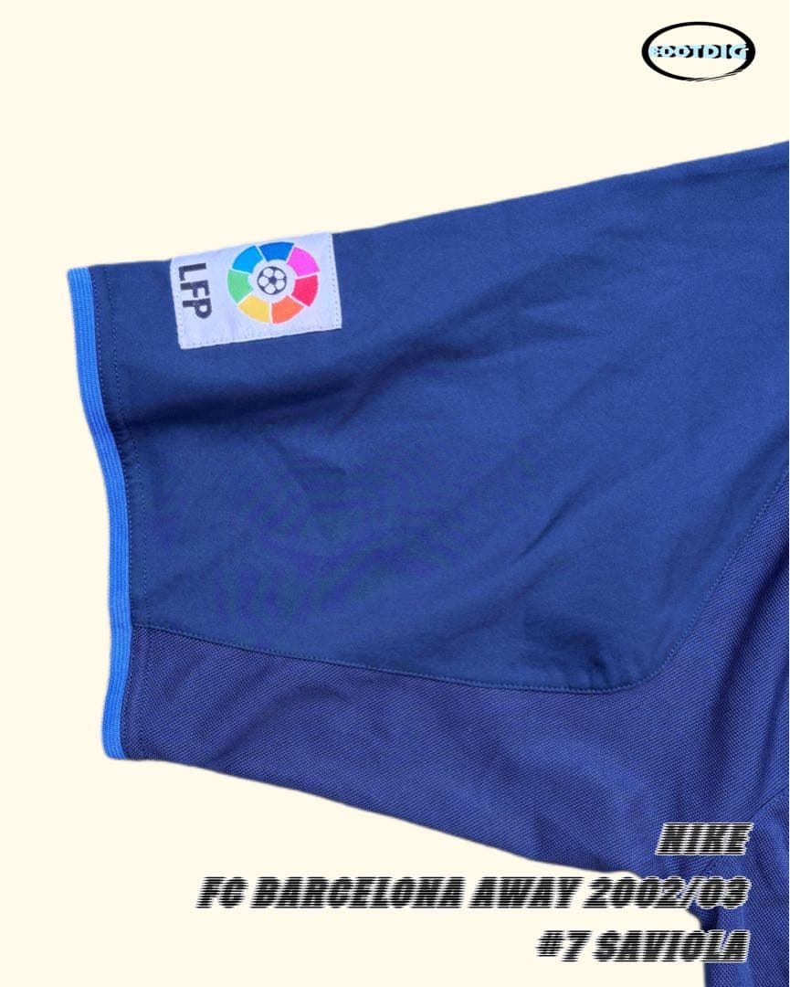 バルセロナ アウェイユニフォーム サビオラ サッカー　NIKE 00s