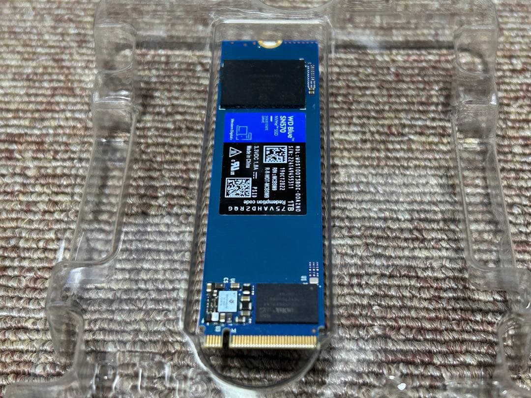 m.2 SSD 1TB WD SN570 NVMe 動作品 高速 ゲーミングPC