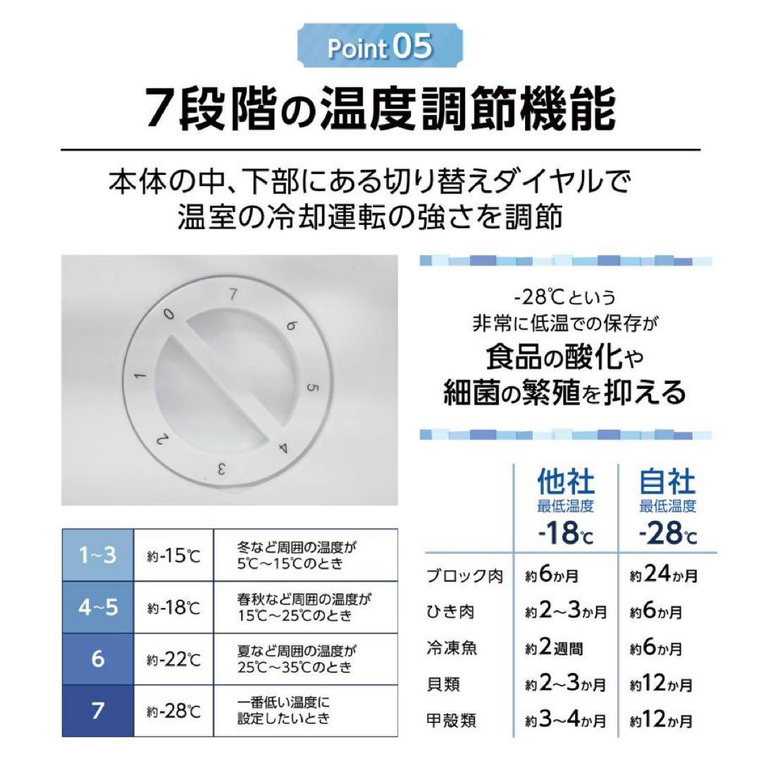 【新品】冷凍庫 60L 大容量 スリム 小型 セカンド冷凍庫 2台目 冷凍食品