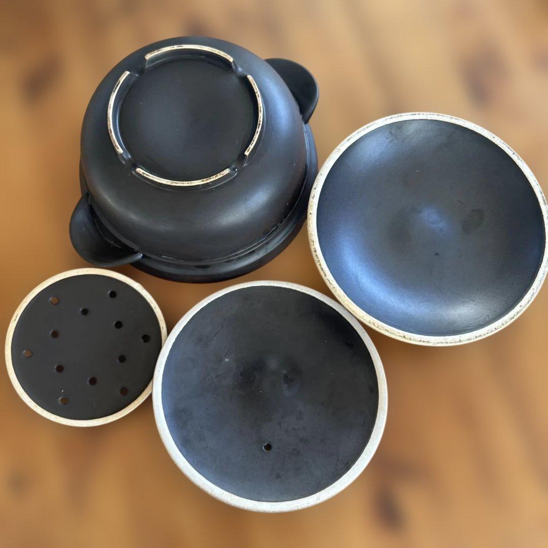 電子レンジ専用　磁性鍋　Mサイズ　両手鍋　電磁波対策