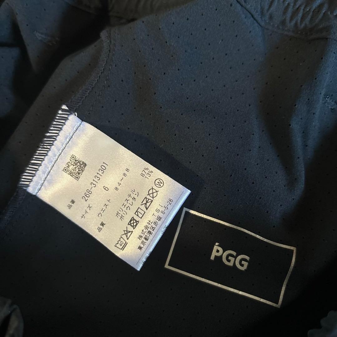 パーリーゲイツPGG Ｐe 4wayストレッチブラックパンツサイズ6