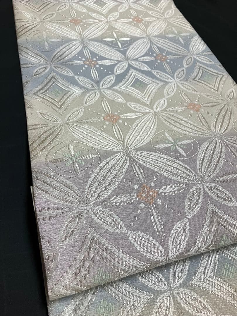 お仕立て上がり名古屋帯　新品未使用品　正絹　西陣織　No.345