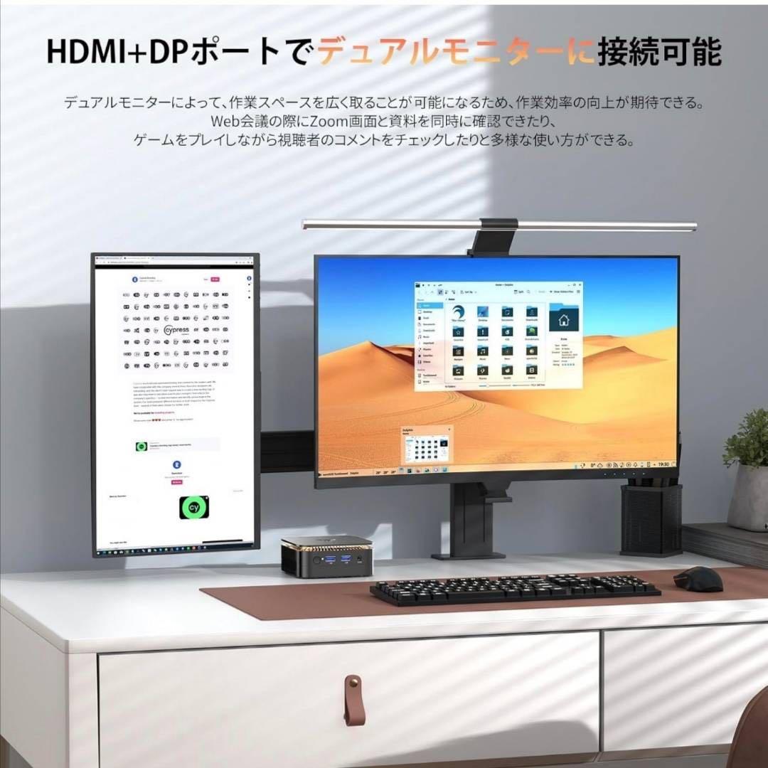 ミニpc 最大3.60GHz 4C/4T インテル N150 Windows11