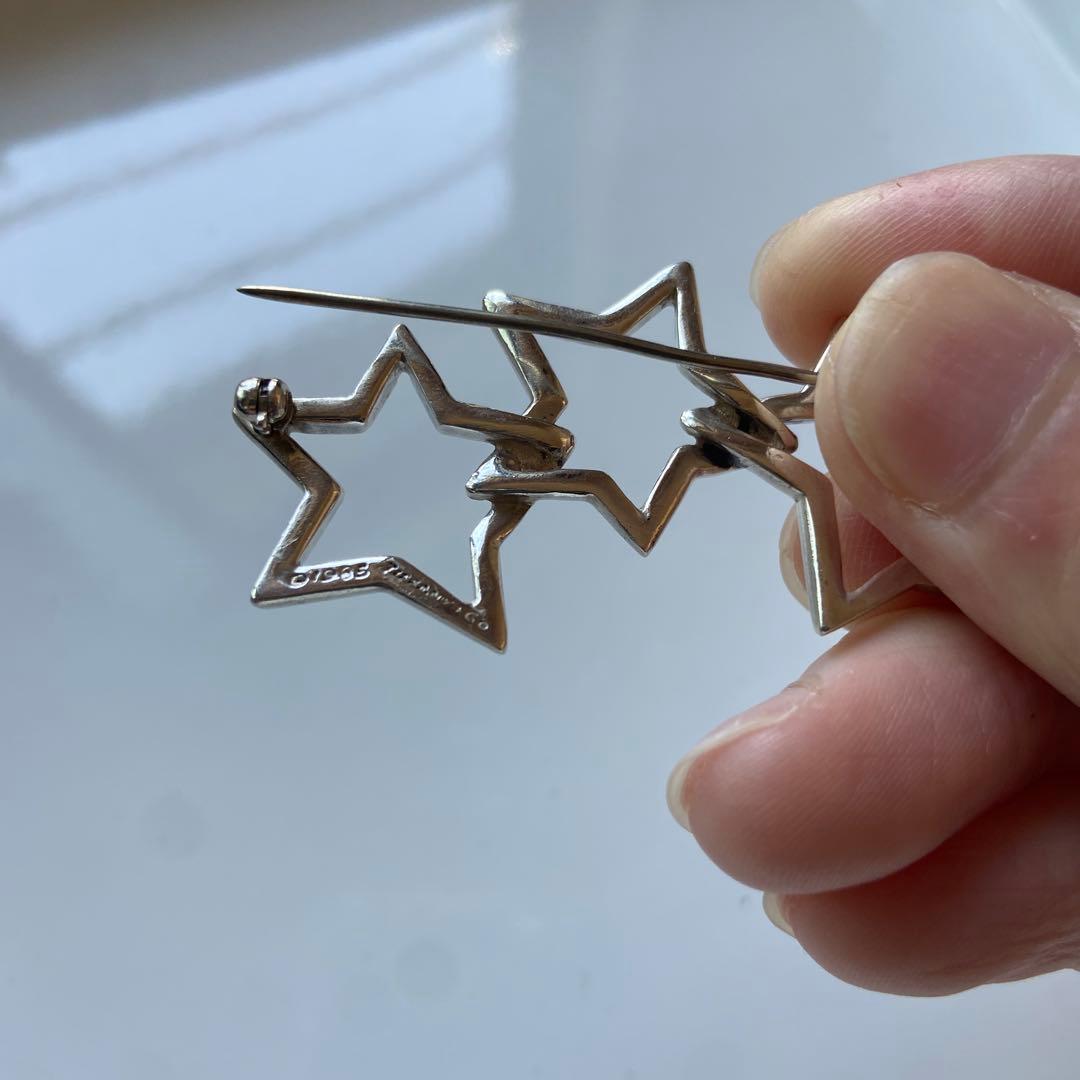 80s ティファニー トリプルスター ブローチ