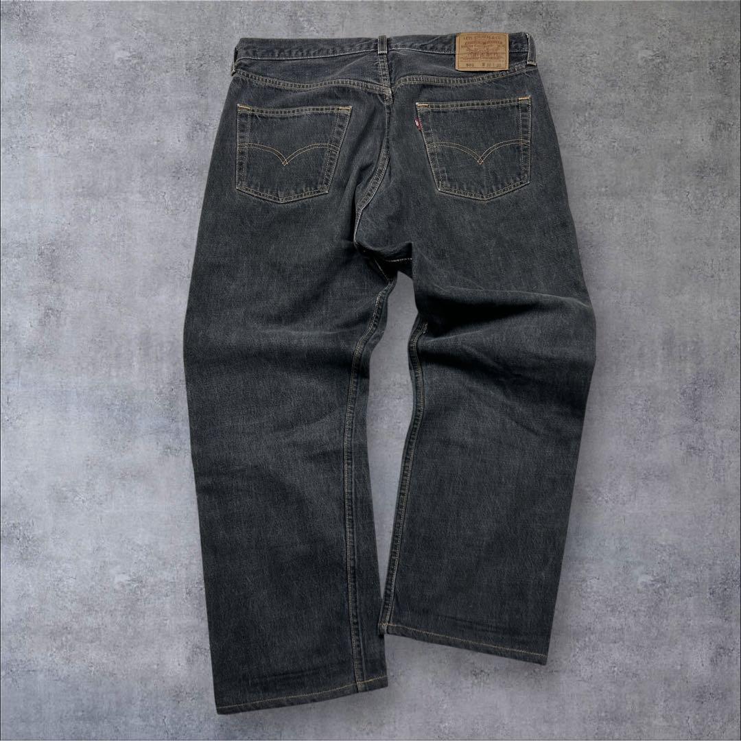 90s リーバイス 501 USA製 先染め ブラック ゴールデンサイズ　W36