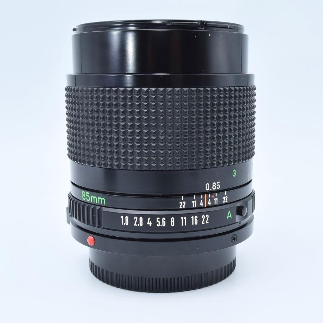 CANON NEW FD 85mm F/1.8 マニュアル レンズ　フードつき