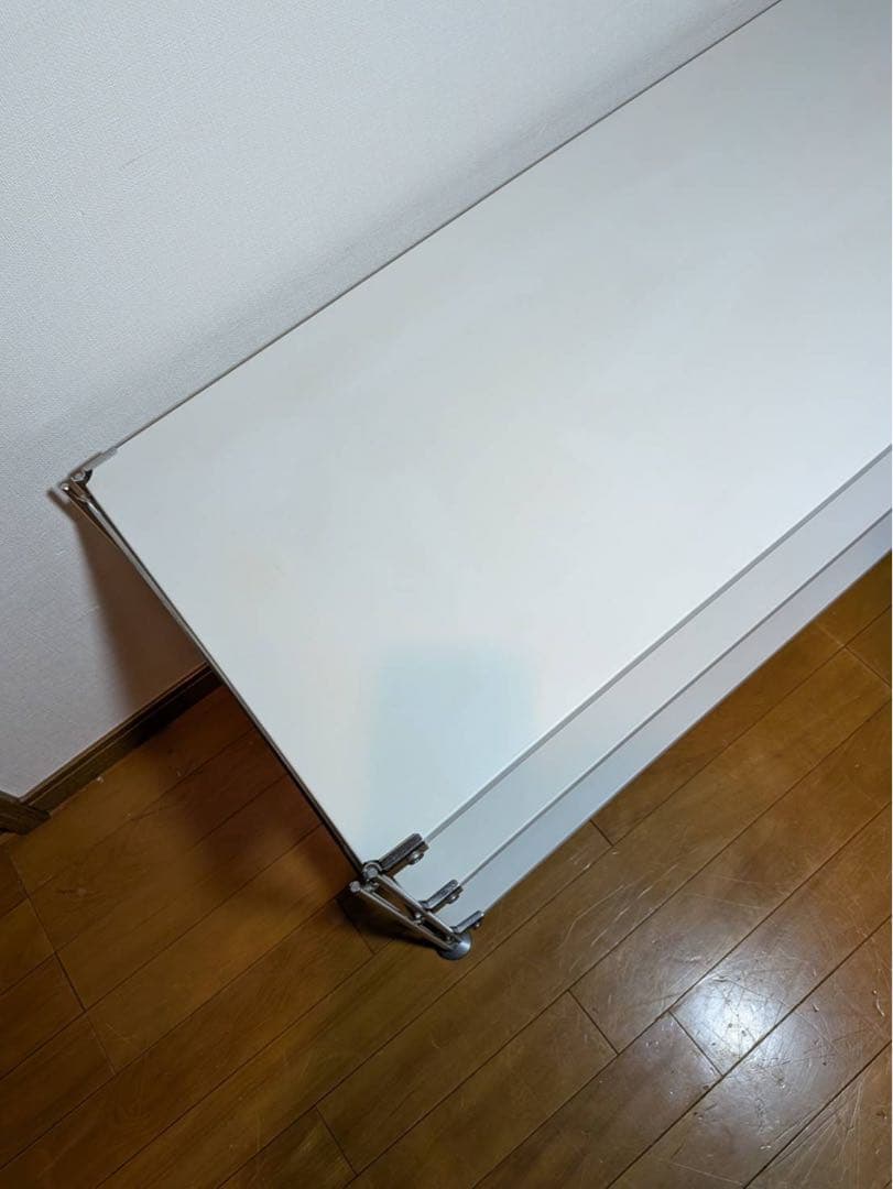■送料込■無印 ステンレスユニットシェルフ ホワイト ロータイプ テレビ台