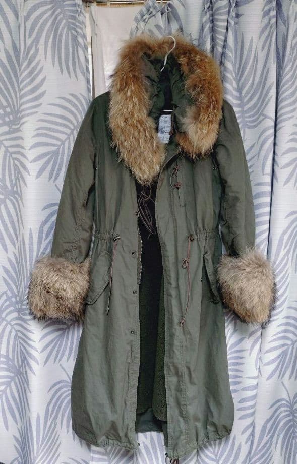 panaji スペシャルモッズコート・ロングタイプ・カーキ・y2k