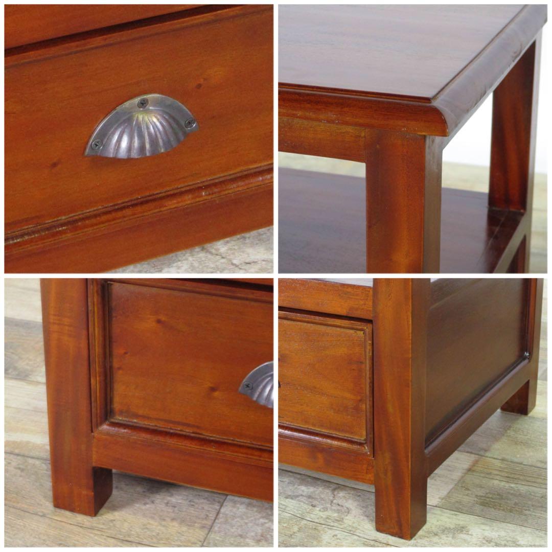 A 新品 アジアン サイドテーブル ミニテーブル 収納 飾り棚 アンティーク