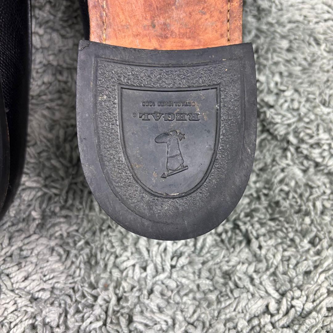 【美品】リーガル 679（26）タッセル　ローファー　シボ革　黒