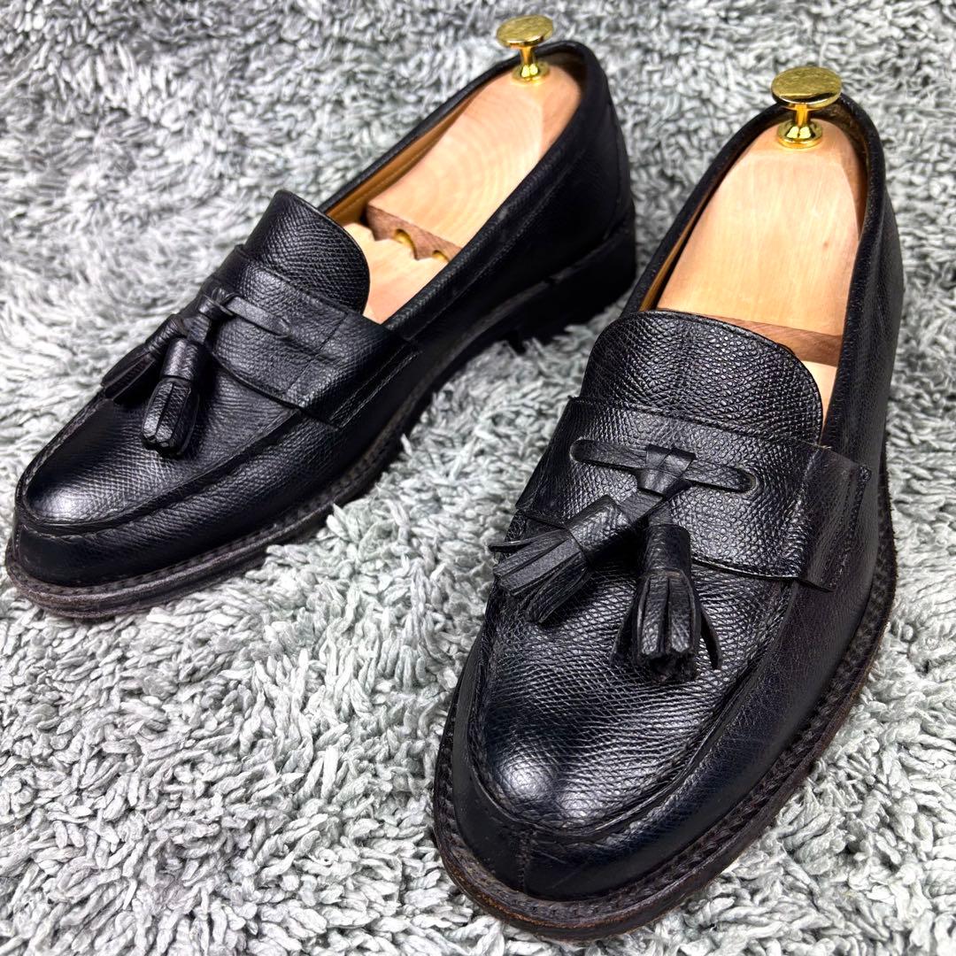 【美品】リーガル 679（26）タッセル　ローファー　シボ革　黒