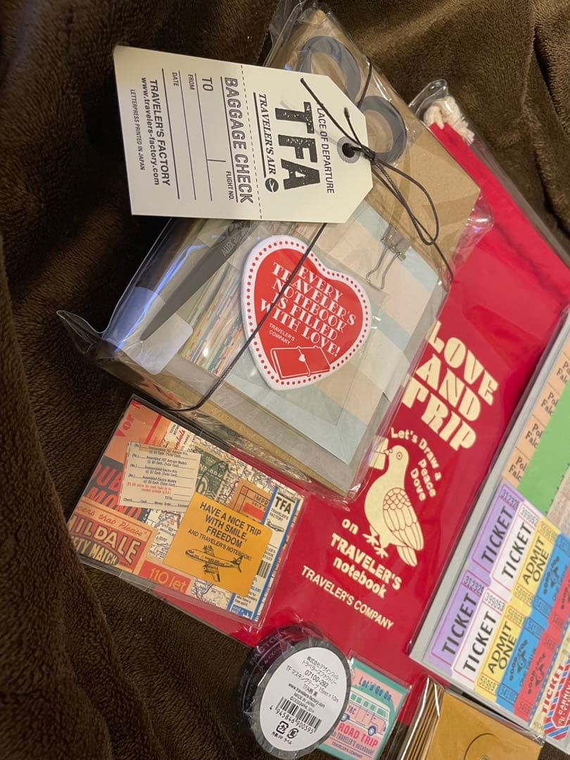 トラベラーズノート バレンタインギフトセット ツールボックス 紙もの マグネット