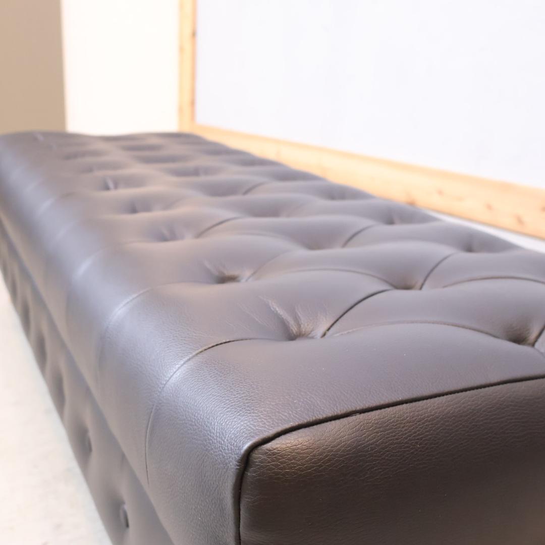 クラシック ルクラス 本革 スツール ベンチ 腰掛け 足置き オットマン