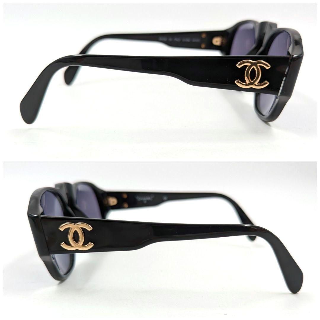 【美品】CHANEL シャネル ココマーク サングラス ケース付き ブラック