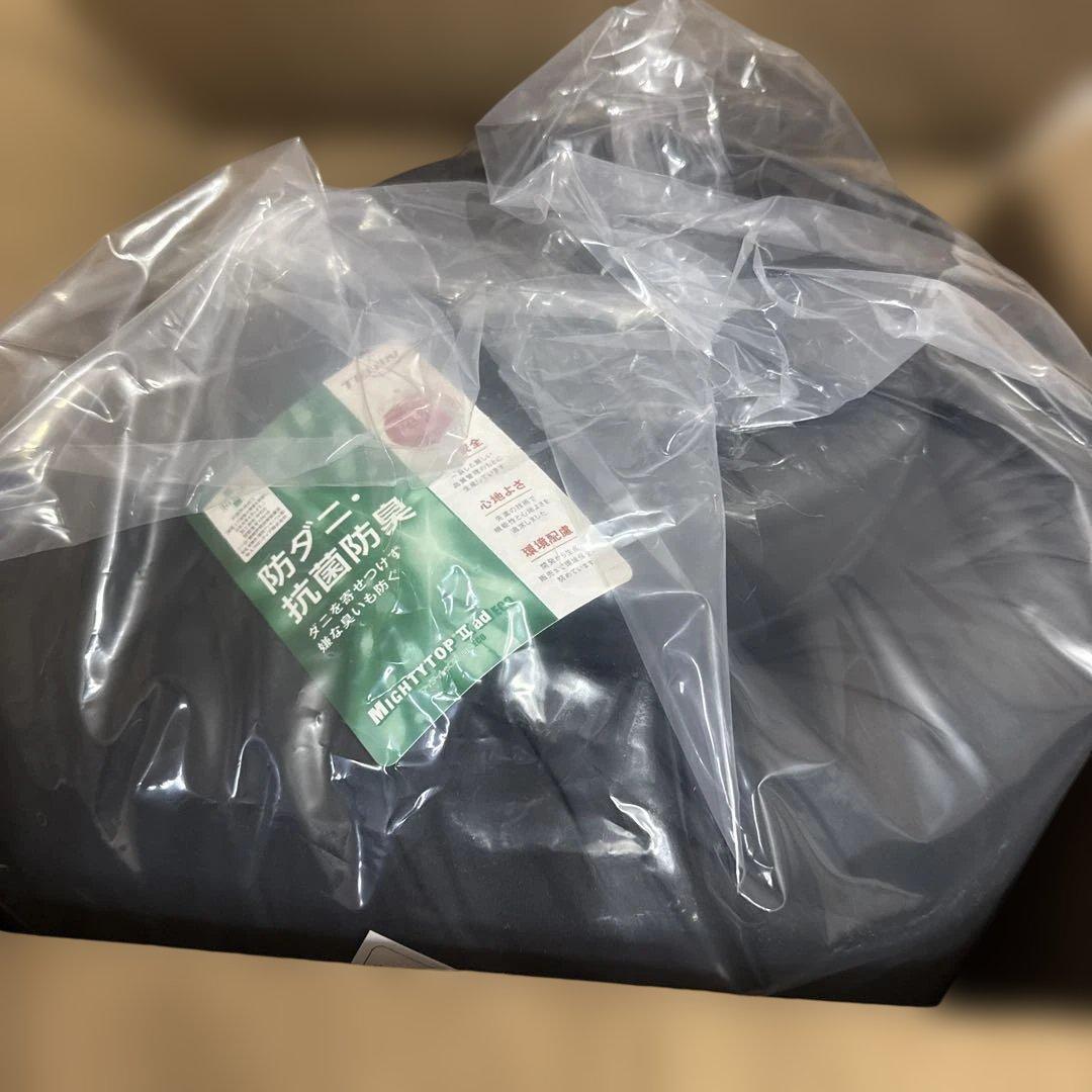 敷き布団 シングル 軽量 来客布団 抗菌防臭 2枚セット ブラック グレー