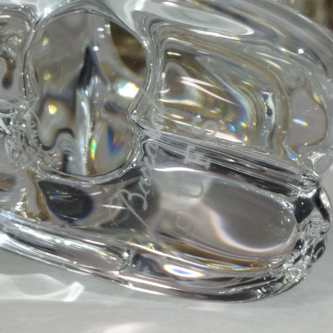 Baccarat クリスタル スヌーピー　王冠付き フィギュリン