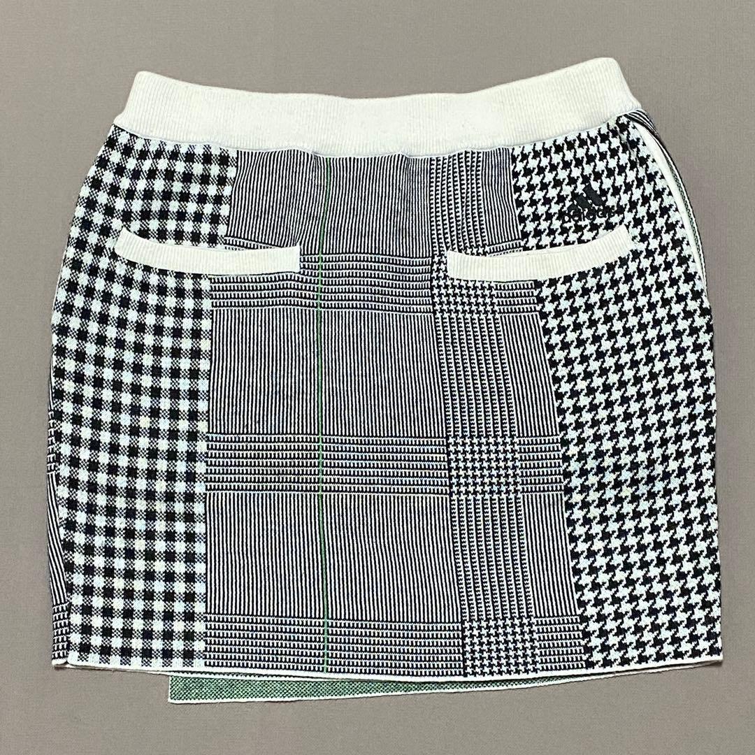 アディダスゴルフADIDAS グレンチェック千鳥柄ニットセーターセット