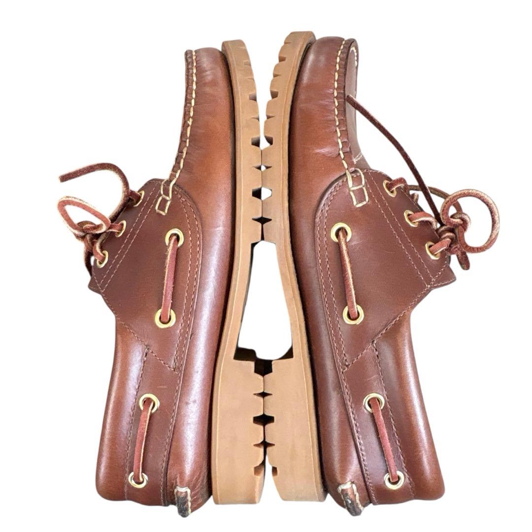 美品✨ リーガル デッキシューズ （24.5㌢） JE-38 ブラウン 3eye