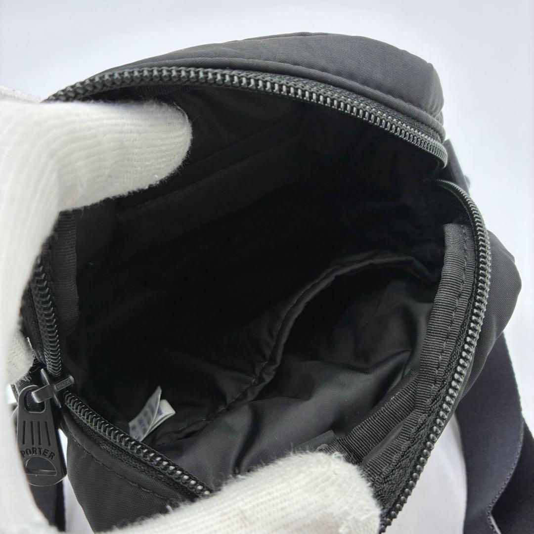 ポーター センシズ ヴァーティカル ショルダーバッグ 黒 ナイロン 男女兼用