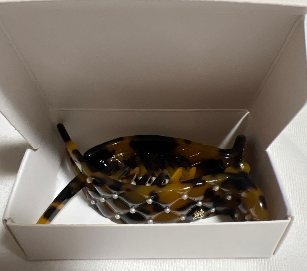 ロエムトウキョウ　LOEM TOKYO quilt tortoiseヘアクリップ