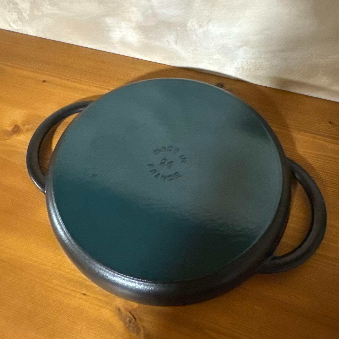 ストウブ staub グリルパン ガラス蓋付 鋳鉄 ブラック 26cm