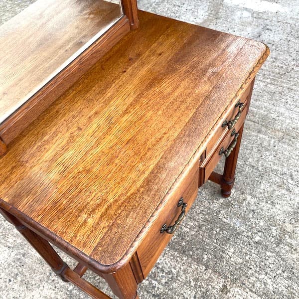 ジャパンビンテージ　天然木ドレッサー　オーク材　Najico　ナジコ　鏡台