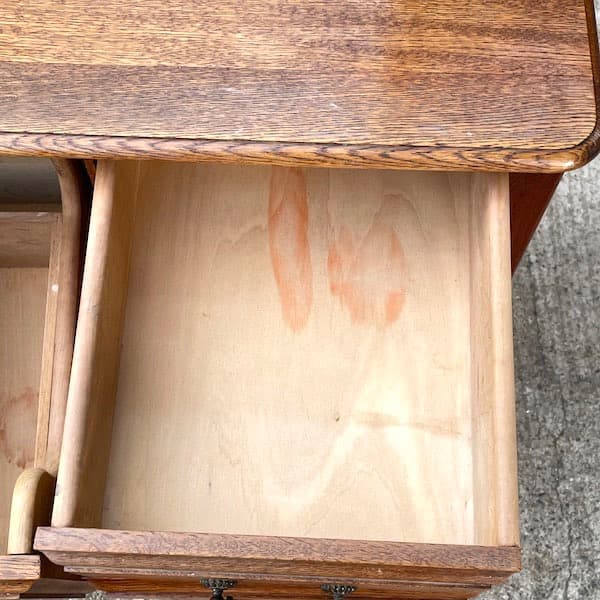 ジャパンビンテージ　天然木ドレッサー　オーク材　Najico　ナジコ　鏡台