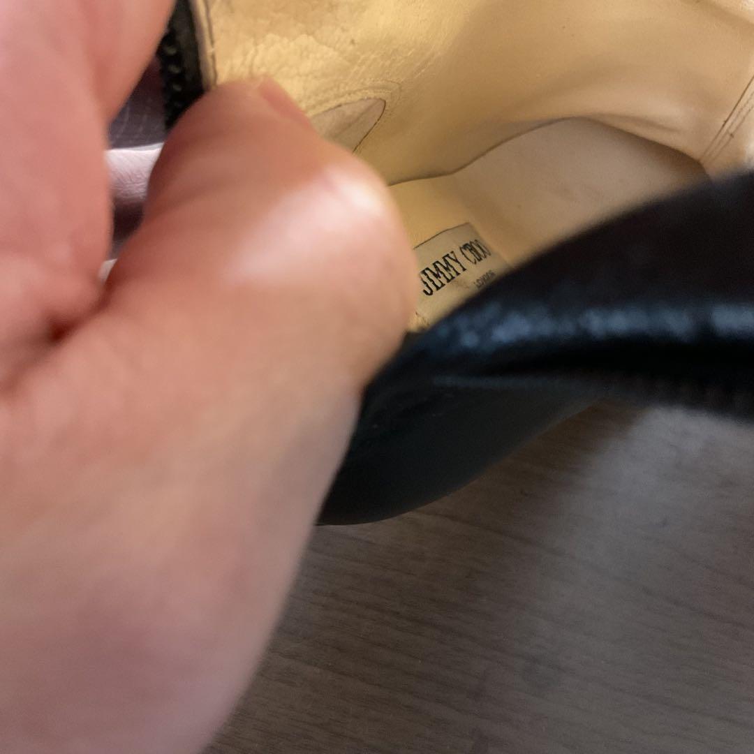 ☆開店セール☆ 人気 良品 ジミーチュウ ブーツ バッグジップ ヒール