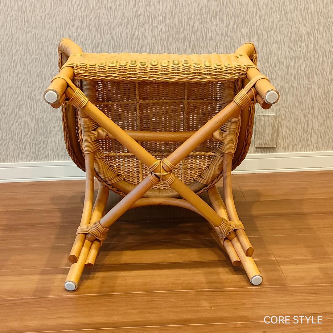 ラタン　アームチェア　ナチュラル