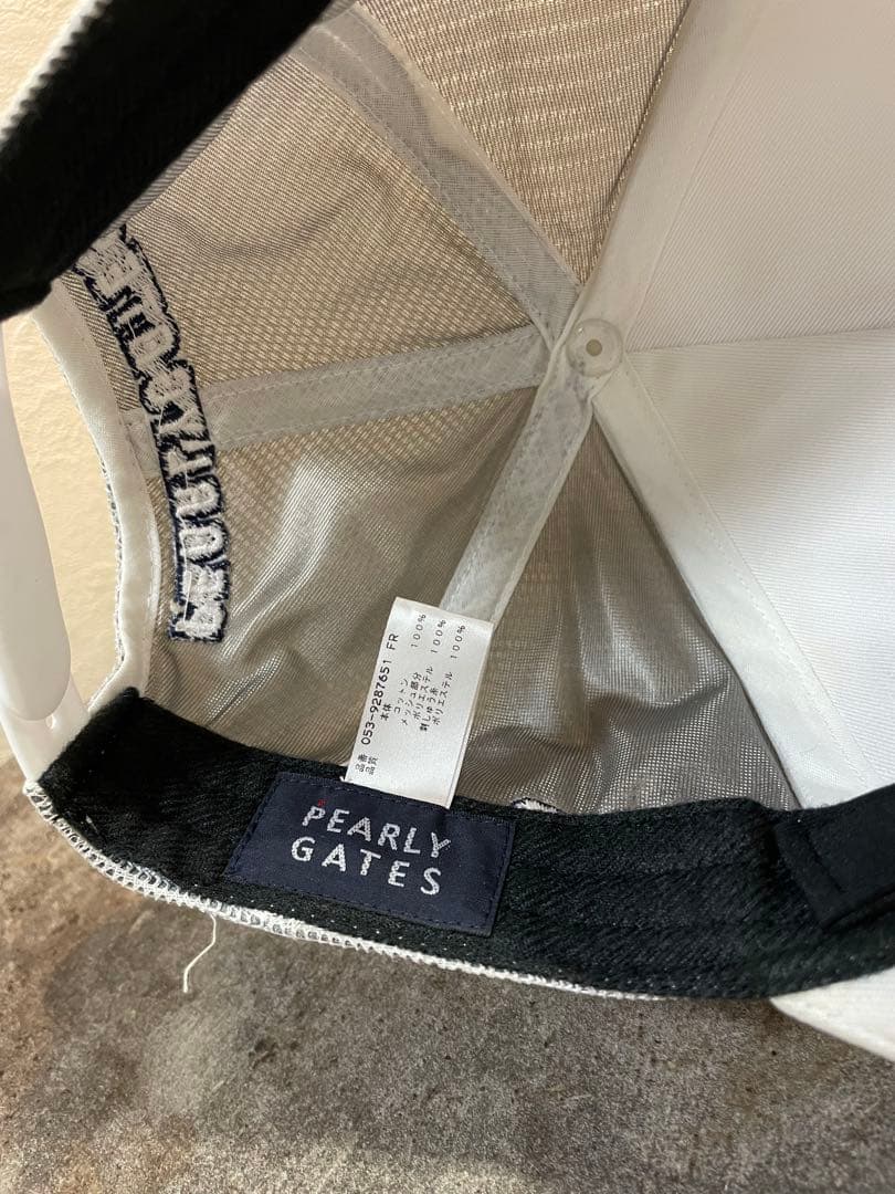 PEARLY GATES ロゴキャップ /バイザー