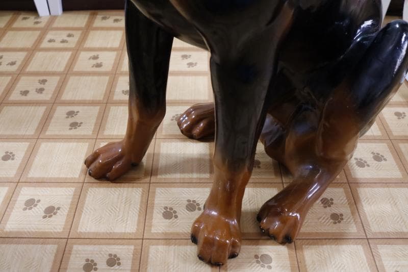 \"飼い主さん\"募集中【犬】ドーベルマン置物】大型犬
