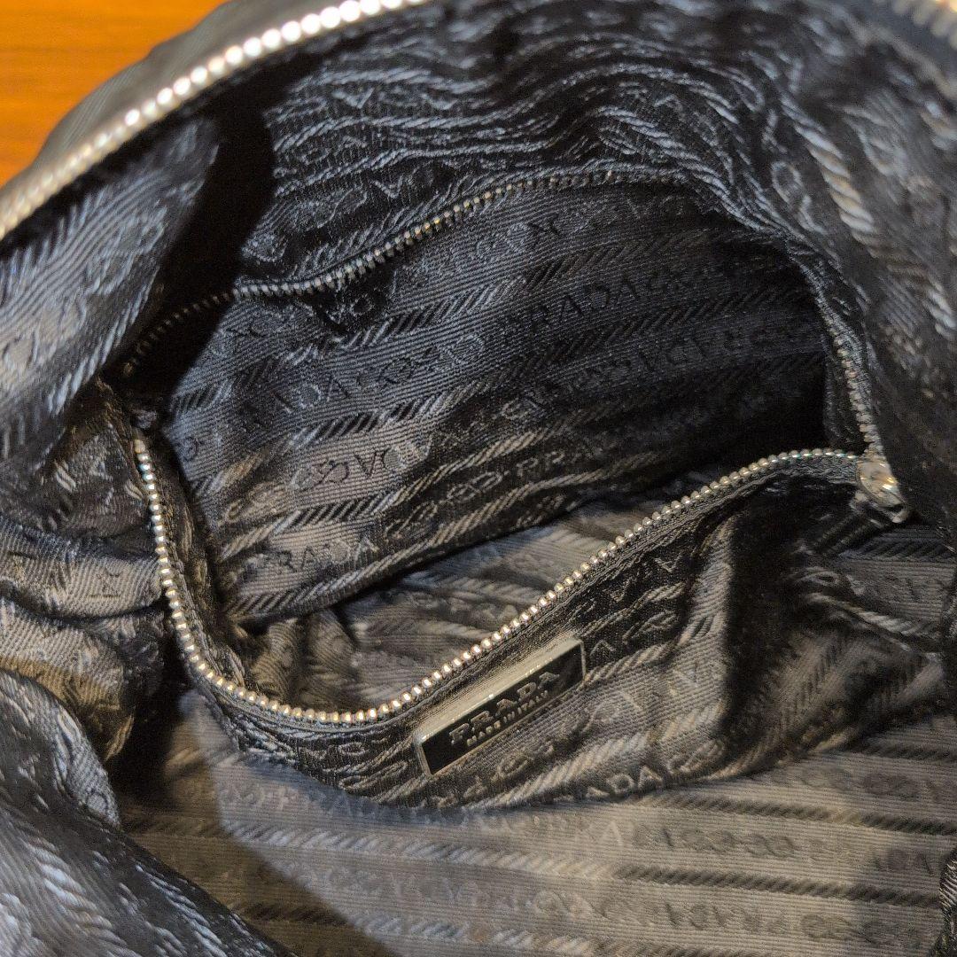 ​【美品】PRADA プラダ ナイロン ショルダーバッグ ブラック