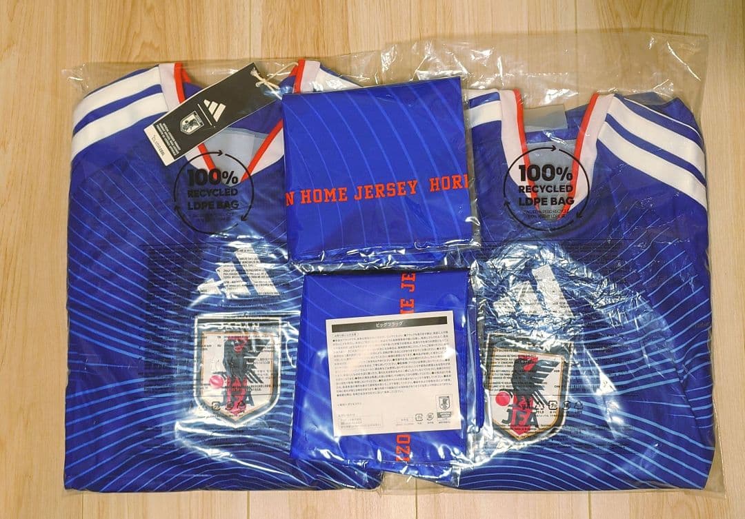 【新品未使用2枚組】サッカー日本代表 2026 レプリカ ユニフォーム Lサイズ