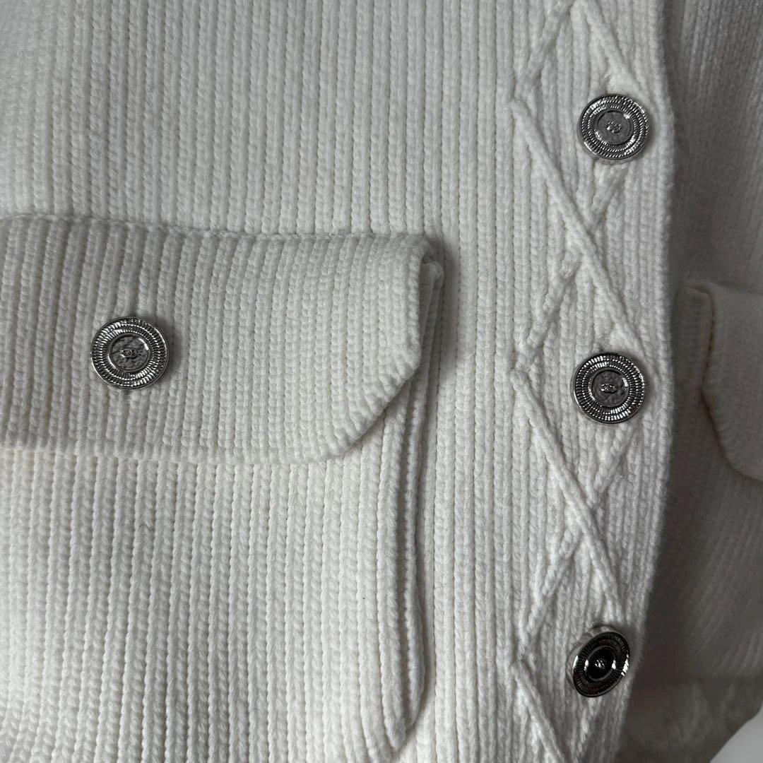 CHANEL ホワイト カーディガン 36