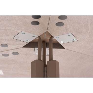 【メーカー直送】東谷 GDT-10SS フォールディングラウンドテーブルベージュ