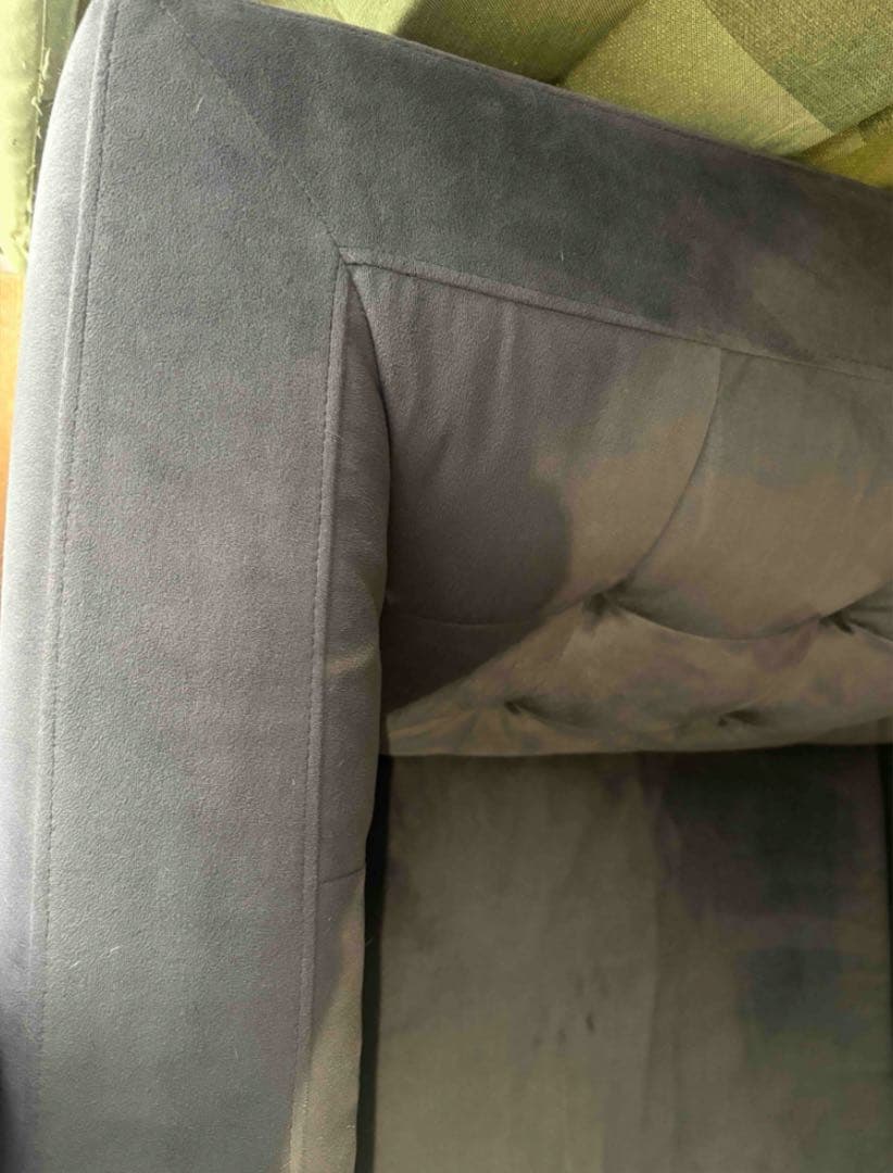 West elm ウエストエルム スエード調ソファ☆1人掛け