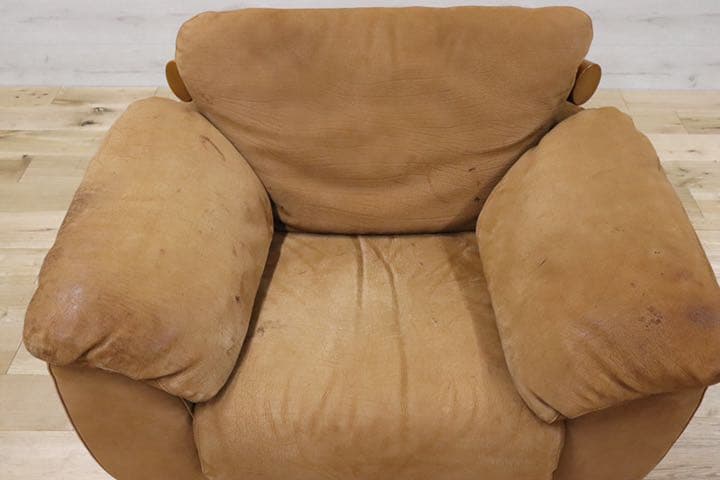 GMDKS348A○ イタリア製 シングルソファ 総本革 最高級 ヴィンテージ