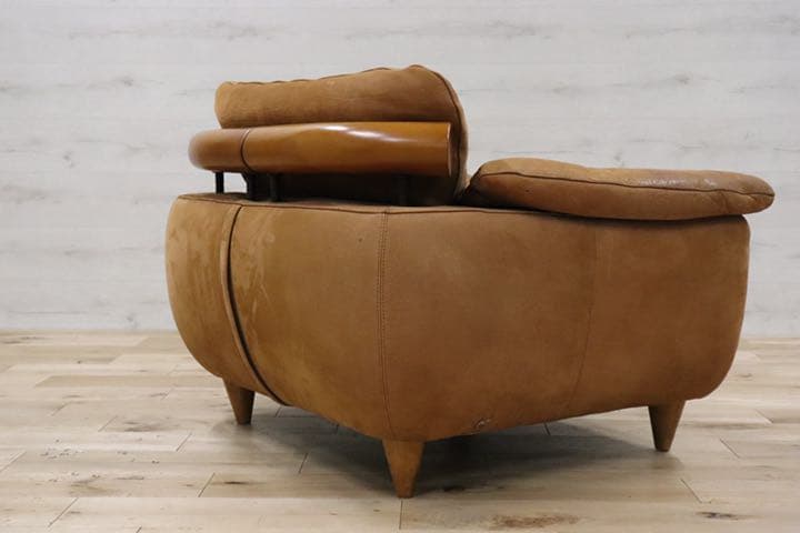GMDKS348A○ イタリア製 シングルソファ 総本革 最高級 ヴィンテージ