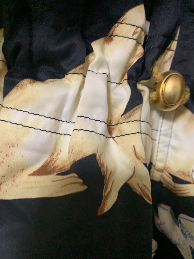 ケンショウアベ 中綿ジャケット　ペンギン　氷柄　レディースフード付きスキーウェア